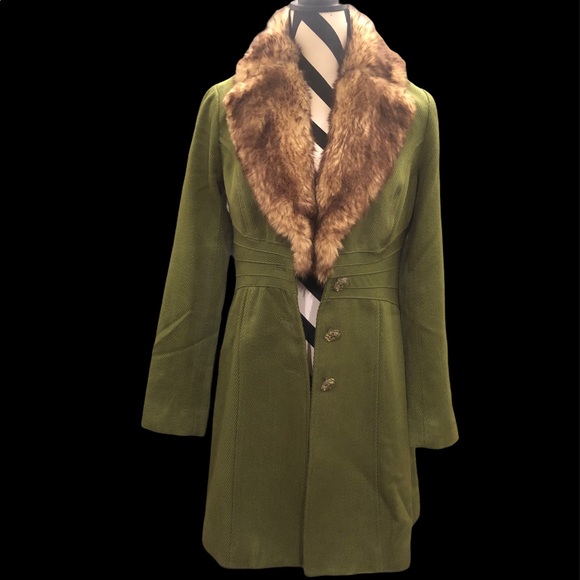 Rampage Jackets & Blazers - Rampage Retro Coat with Faux Fur Collar